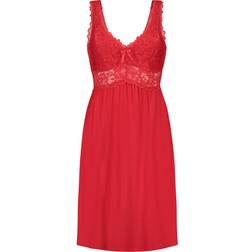 Hunkemöller Nora Lace Slip Dress - Red