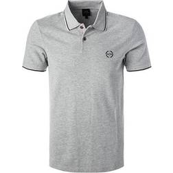 Armani Exchange Men's Double Stripe Polo Shirt - Grey