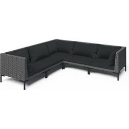 vidaXL 3099840 Loungesett, Bord inkl. 5 Soffor