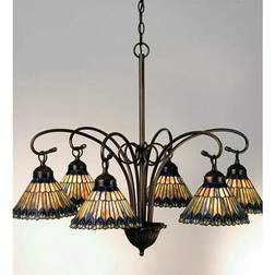 Meyda Tiffany 12271 Jeweled Peacock Pendant Lamp