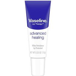 Vaseline lip therapy advanced petroleum jelly, skin protectant, travel size.35