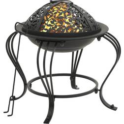 vidaXL Fire Pit with Poker Steel