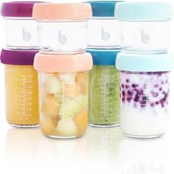 Babymoov BB Dakota by Steve Madden Glass Jars Food Storage Containers x8 in Assorted