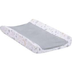 Lambs & Ivy Goodnight Moon White/Gray Changing Pad Cover Moons/Stars