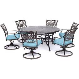 Hanover TRADDN7PCSWRD6 Traditions Patio Dining Set