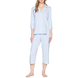 Lauren Ralph Lauren Further Lane Capri Knit Pajama Set - French Blue