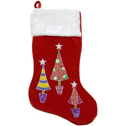 Northlight Seasonal 20" Red Velveteen Cuff Christmas Tree