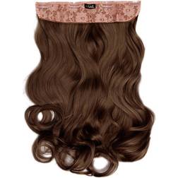 Lullabellz Thick Curly Clip in Hair Extensions 20" Chestnut