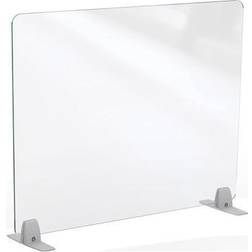 MooreCo Freestanding Desktop Divider 24'H Acrylic