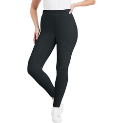 June+Vie Women's Classic Ankle Legging - Heather Charcoal