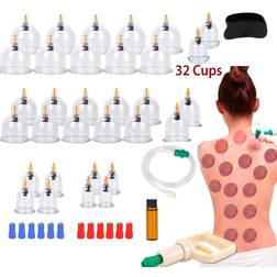 Inova 32-Cup Alternative Medicine Cupping Therapy Set