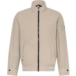 Tommy Hilfiger Garment-Dyed Funnel Neck Jacket - Stone