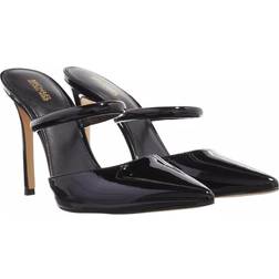 Michael Kors MK Jessa Faux Patent Leather Mule Black