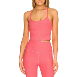 Beyond Yoga Spacedye Slim Racerback Cropped Tank Top - Pink Crush Rose