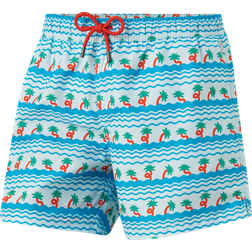 Happy Socks Badebukser Palm Beach Swimshorts Blå