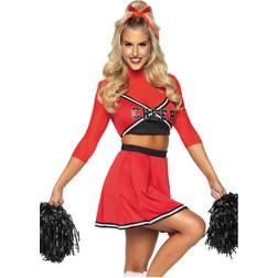 Leg Avenue Deluxe Cheerleader Red Dress