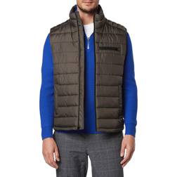 Andrew Marc Men's Gershwin Moto Vest - Blue