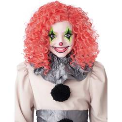 California Costumes Curly Bright Red Glow in the Dark Clown Wig Red/White