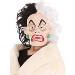 Latex Dalmatians Cruella De Vil Mask Black/White