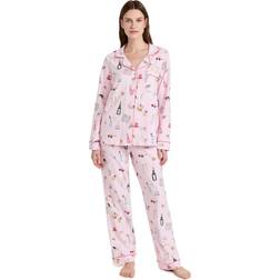 Novelty Long-Sleeve Pajama Set LETS DO BRUNCH