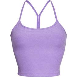 Beyond Yoga Spacedye Slim Racerback Cropped Tank Top - Bright Amethyst Heather