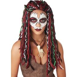 California Costumes Voodoo Priestess Wig Black/Red
