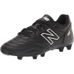 New Balance Boy's 442 V2 Academy FG Junior Soccer Shoe, Black/White, Little Kid