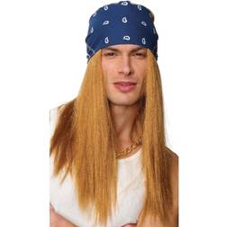 Franco Rocker Adult Wig with Bandana