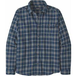 Patagonia Men's Long-Sleeved Cotton in Conversion Lightweight Fjord Flannel Shirt - Emma Wood/Stone Blue