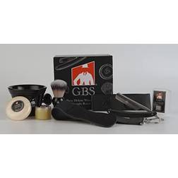G.B.S Luxury Shaving Kit With Safety Razor For Men Set Of 8 Black