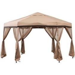 Sunjoy 11 2-Tone Pop Up Gazebo