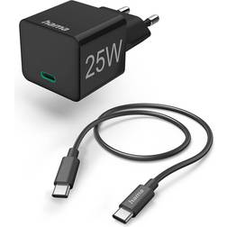 Hama Mini-Schnellladegerät USB-C 25W schwarz