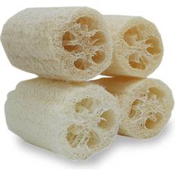 Branded natural loofah exfoliating body sponge scrubber for