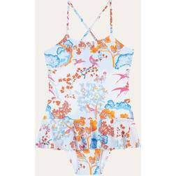 Vilebrequin Girls White & Blue Tropical Swimsuit year