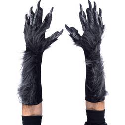 Adult's Grey Wolf Gloves Black/Gray