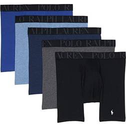 Polo Ralph Lauren Men's 5-Pack Classic-Fit Boxer Briefs Pine Stripe Pine Stripe