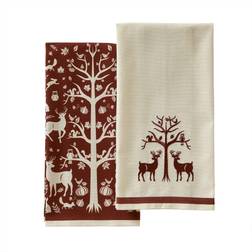 SKL Home Knight Ltd Vern Harvest Kitchen Towel Brown, Red, Gray