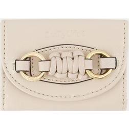 See by Chloé Beige Mini Saddie Wallet UNI