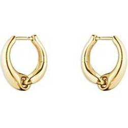 Georg Jensen 18K Yellow Gold Hoop Earrings