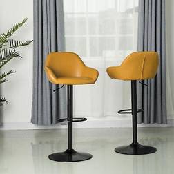 GlitzHome Leatherette Gaslift Bar Stool 2