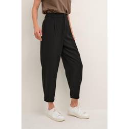 Kaffe Pants Suiting størrelse Sort lavet af 64% Polyester, 33% Viskose, 3% Elastan til Damer