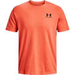 Under Armour Men's Sportstyle Left Chest Short Sleeve Shirt - Frosted Orange/Black