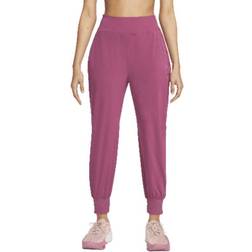 Nike Dri-FIT Bliss Women's Mid-Rise 7/8 Joggers - Rosewood/Clear
