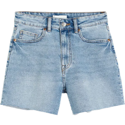 H&M High Denim Shorts - Light Blue