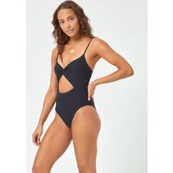 L*Space Eco Chic Repreve Kyslee One Piece Swimsuit Black