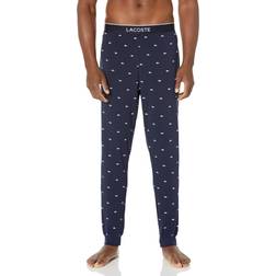 Lacoste Printed Jersey Pajama Pants Blue
