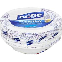 Dixie Disposable Plates Everyday White/Blue 42-pack