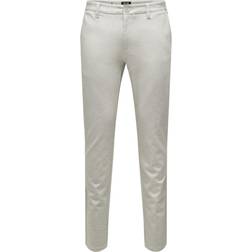 Only & Sons Onsmark Slim Tap Melange Pant - Grey/Chinchilla