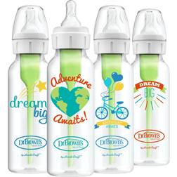 Dr. Brown's Dream Adventure Anti-Colic Options+ Narrow Baby Bottles 4pack 250ml