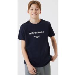 Björn Borg Logo T-shirt Marine, 158-164 Marine 158-164